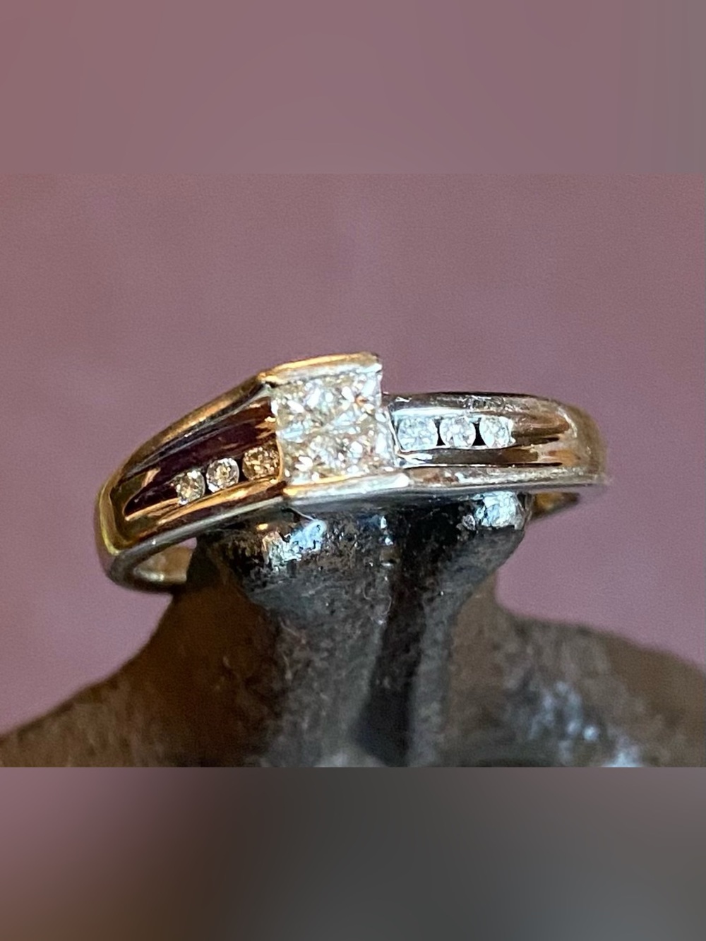 Ring 14 Kt White Gold